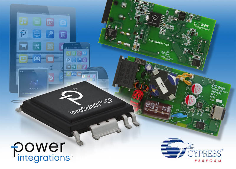 Power Integrations and Cypress announce reference design for USB-PD-compliant fast chargers
